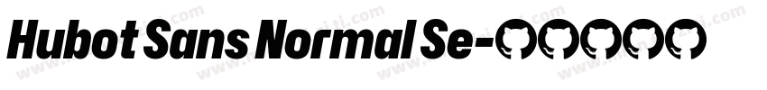 Hubot Sans Normal Se字体转换